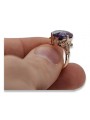 Russian Soviet rose 14k 585 gold Alexandrite Ruby Emerald Sapphire Zircon ring  vrc369