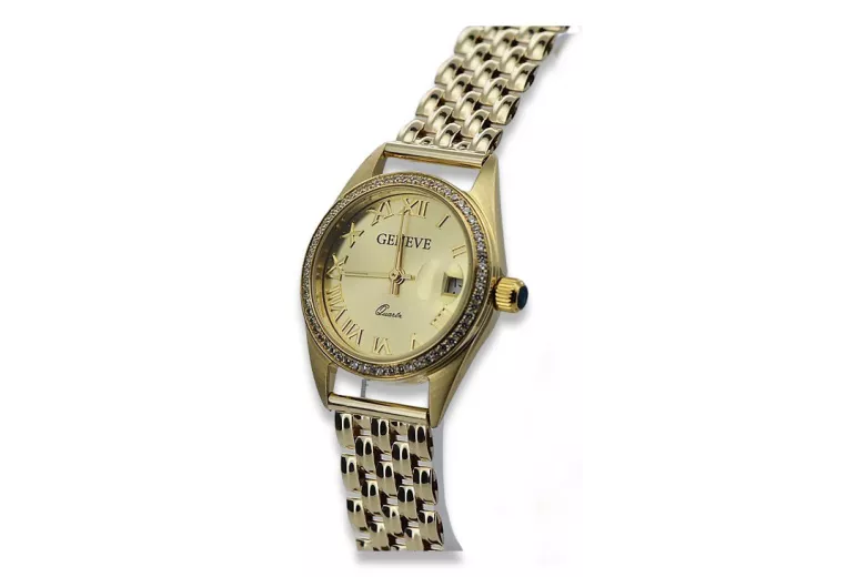 Reloj de oro para hombre Geneve ★ https://zlotychlopak.pl/es/ ★ Pureza del oro 585 333 ¡Precio bajo!