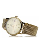 Gold men's watch Geneve ★ zlotychlopak.pl ★ Gold purity 585 333 Low Price!