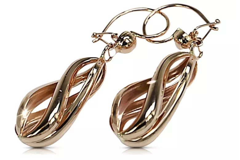 Boucles d’oreilles en or zlotychlopak.pl ★ Échantillon d’or ★ 585 333 Prix bas!