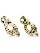 Boucles d'oreilles en or 14 carats ★ https://zlotychlopak.pl/fr/ ★ Or 585 333 Pas cher !