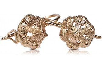 Вінтажне рожеве золото 14к 585 без камені ven207