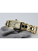 Итальянское желтое 14k золото мужские часы Geneve mw089y