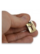 Золотий медальйон Ісуса 14k 585 icon Хрест pm008y