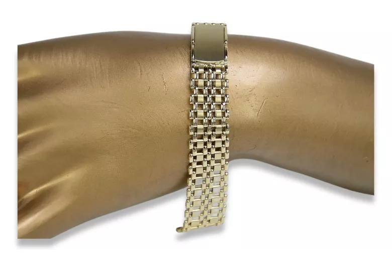 Yellow rose gold watch bracelet ★ russiangold.com ★ Gold 585 333 Low price