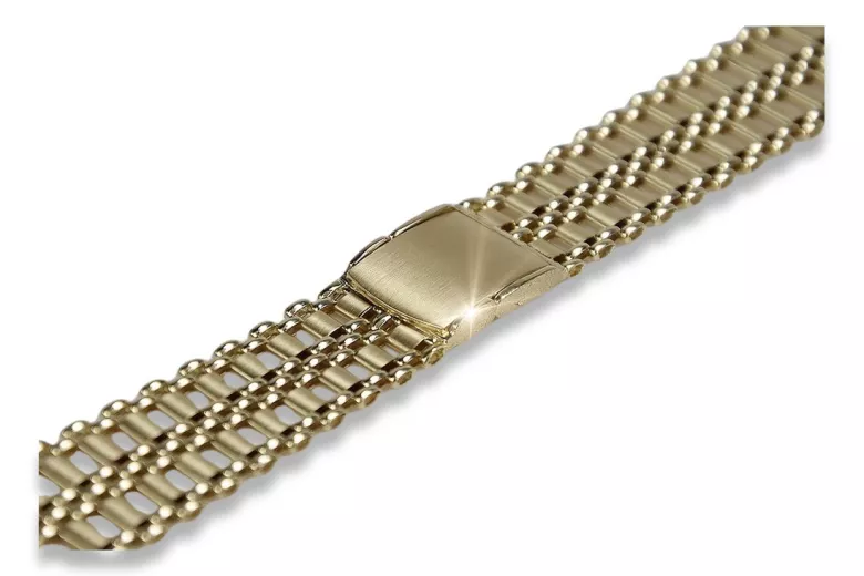 Bracelet ★ de montre en or rose jaune russiangold.com ★ or 585 333 Prix bas