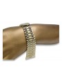 Italienisches gelbes Herrenarmband aus 14 Karat Gold mbw012y