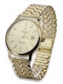 Reloj Atlantic de oro 14k 585 con pulsera para hombre mw003y&mbw007y