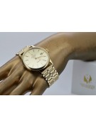 Gold men's watch Geneve ★ zlotychlopak.pl ★ Gold purity 585 333 Low Price!