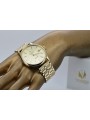 Gold men's watch Geneve ★ zlotychlopak.pl ★ Gold purity 585 333 Low Price!