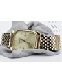 Gold men's watch Geneve ★ zlotychlopak.pl ★ Gold purity 585 333 Low Price!