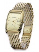 Reloj de oro para hombre Geneve ★ zlotychlopak.pl ★ Pureza de oro 585 333 Precio bajo!