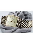 Gold men's watch Geneve ★ zlotychlopak.pl ★ Gold purity 585 333 Low Price!