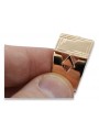 Vintage rose pink 14k 585 gold Men's signet ring vsn042