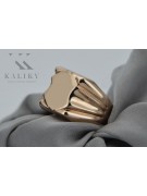 Herren-Goldring aus rotem 14-Karat-585-Roségold vsn045