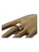 Vintage rose pink 14k 585  gold Men's signet ring vsn045