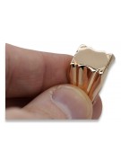 Vintage rose pink 14k 585  gold Men's signet ring vsn045