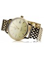 Gold men's watch Geneve ★ zlotychlopak.pl ★ Gold purity 585 333 Low Price!