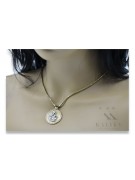 Gold 14k 585 Merry pendant with Rope chain pm027y&cc020y