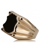 Anillo de oro para hombre hecho de oro rosa rojo de 14k 585 vsn045