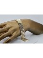 Italienisches gelbes Herrenarmband aus 14 Karat 585er Gold mbw004y