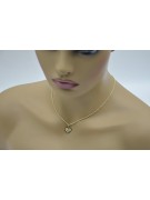 копие на Божия златен медальон с верига Corda 14k 585 pm005y&cc019y