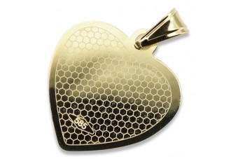 Медальон с икона на Мери от жълто 14k злато pm029y