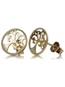 Boucles d’oreilles en or zlotychlopak.pl ★ Échantillon d’or ★ 585 333 Prix bas!