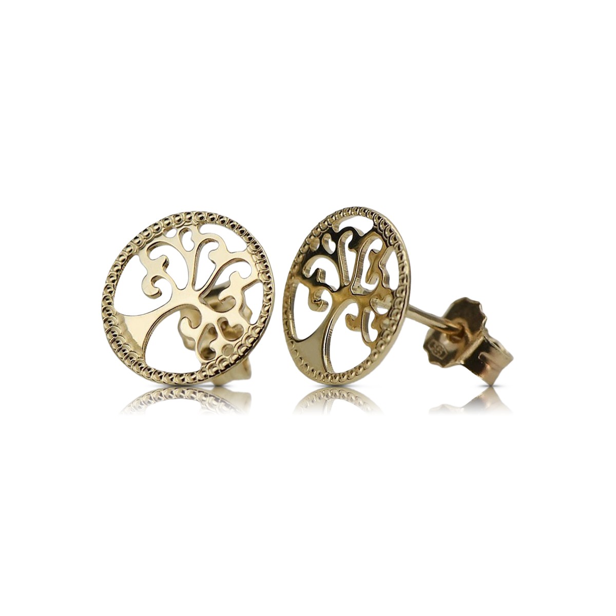 Boucles d’oreilles en or zlotychlopak.pl ★ Échantillon d’or ★ 585 333 Prix bas!