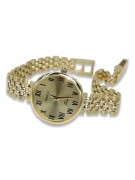 precioso reloj de mujer Geneve Lw011y de oro de 14 quilates