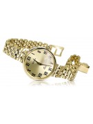 precioso reloj de mujer Geneve Lw011y de oro de 14 quilates