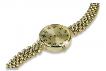 копия великолепных женских часов Geneve Lw011y из 14-каратного золота