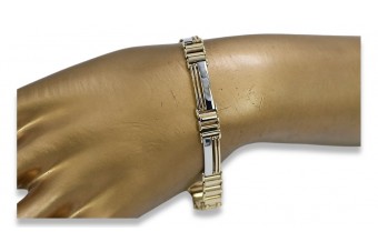 Yellow rose gold bracelet ★ russiangold.com ★ Gold 585 333 Low price