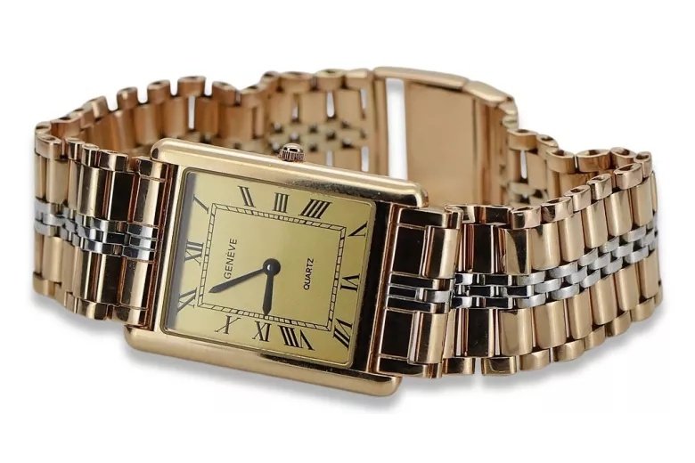 Reloj ruso soviético de oro rosa para hombre Geneve mw069rw