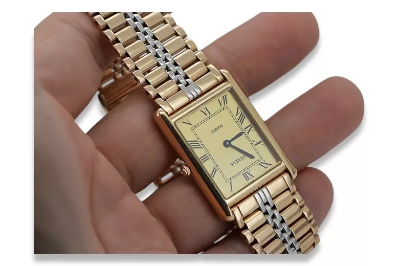 Reloj ruso soviético de oro rosa para hombre Geneve mw069rw