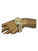 Gold men's watch Geneve ★ zlotychlopak.pl ★ Gold purity 585 333 Low Price!