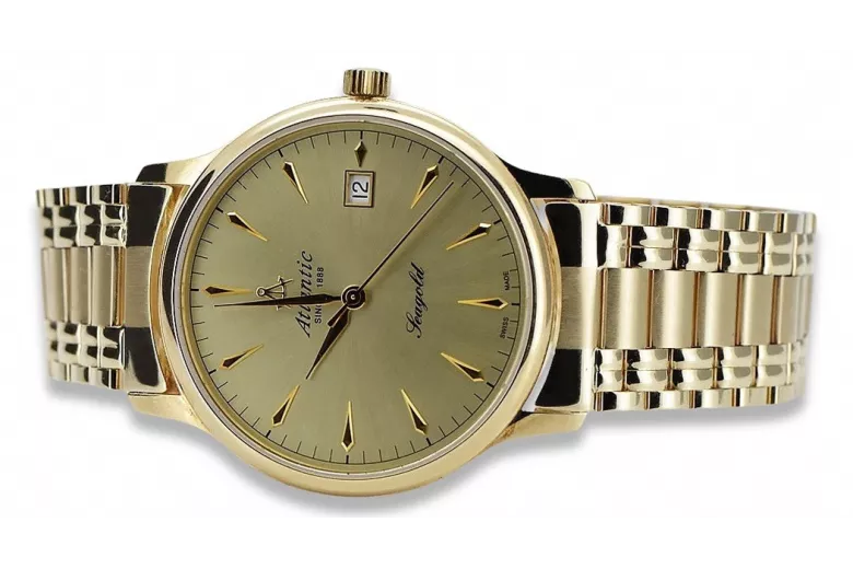 Reloj de oro para hombre Geneve ★ https://zlotychlopak.pl/es/ ★ Pureza del oro 585 333 ¡Precio bajo!