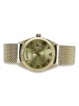 Gold Men's Watch Geneve ★ Zlotychlopak.pl ★ Puritate de aur 585 333 Preț scăzut!