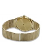 Gold Men's Watch Geneve ★ Zlotychlopak.pl ★ Puritate de aur 585 333 Preț scăzut!