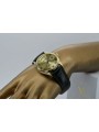 Gold men's watch Geneve ★ zlotychlopak.pl ★ Gold purity 585 333 Low Price!