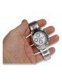 Reloj Geneve blanco italiano 14k 585 de oro macizo para hombre estilo Rolex mw041w