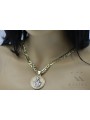 Pendentif icône Joyeux Or 14k 585 avec chaîne Gourmette pm027yw37&cc099y