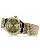 Gold men's watch Geneve ★ zlotychlopak.pl ★ Gold purity 585 333 Low Price!