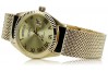 Montre Geneve unisexe pour femme en or jaune 14 carats 585 mw013ydg&mbw014yo-f