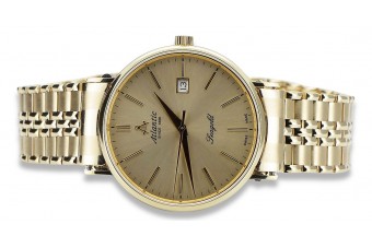 Złoty zegarek Atlantic 14k 585 z bransoletą męski mw003y&mbw019yo