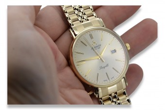 Złoty zegarek Atlantic 14k 585 z bransoletą męski mw003y&mbw019yo