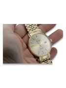 Gold men's watch Geneve ★ zlotychlopak.pl ★ Gold purity 585 333 Low Price!