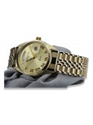 Gold men's watch Geneve ★ zlotychlopak.pl ★ Gold purity 585 333 Low Price!