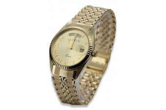 Reloj de oro para hombre Geneve ★ https://zlotychlopak.pl/es/ ★ Pureza del oro 585 333 ¡Precio bajo!