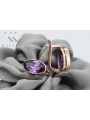 Exklusive 14K Vintage-Roségold Amethyst Ohrringe vec004 Vintage